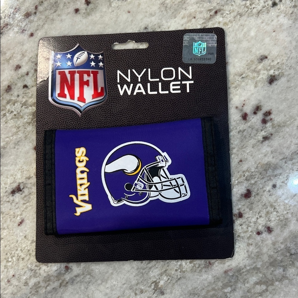 NFL Vikings Purple and Black Wallet